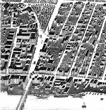 Detail of a map of Haverhill, ca. 1860