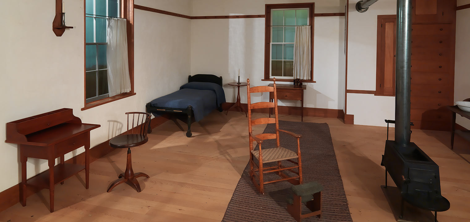 View of the Shaker Retiring Room at The Met