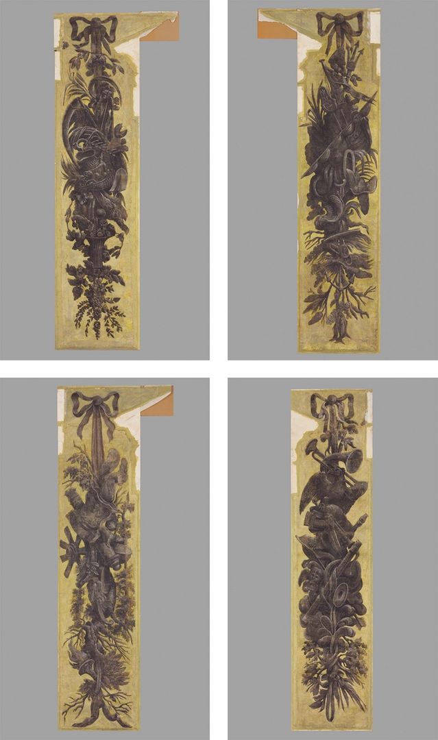 Details from the Van Rensselaer Hall wallpaper