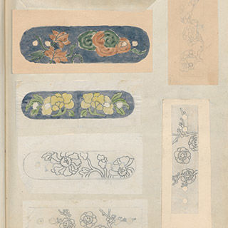 Sketchbook drawings of flowers