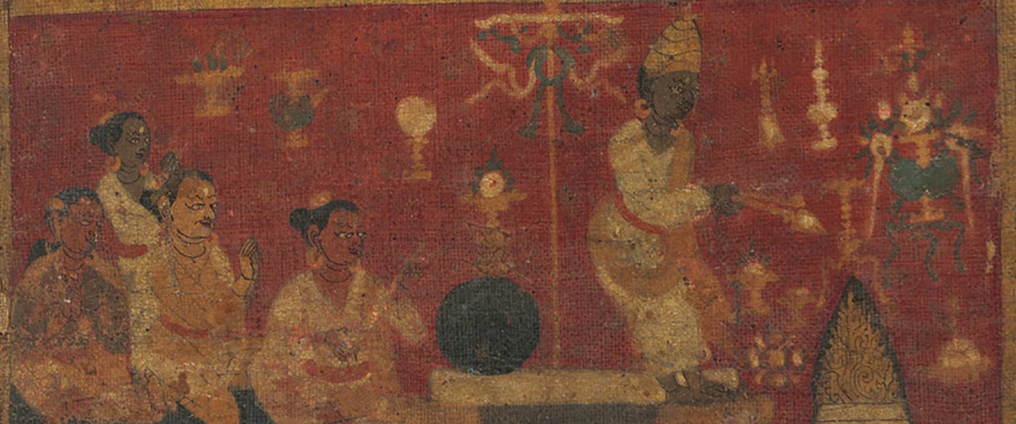 Detail of mandala showing ritual