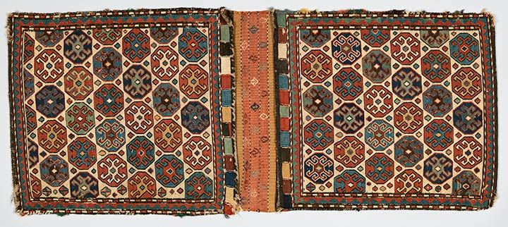 Woven double saddlebag