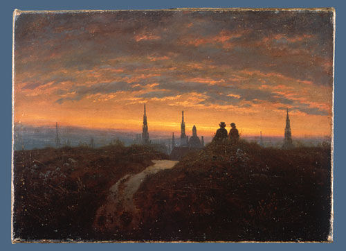 View of Dresden at Sunset